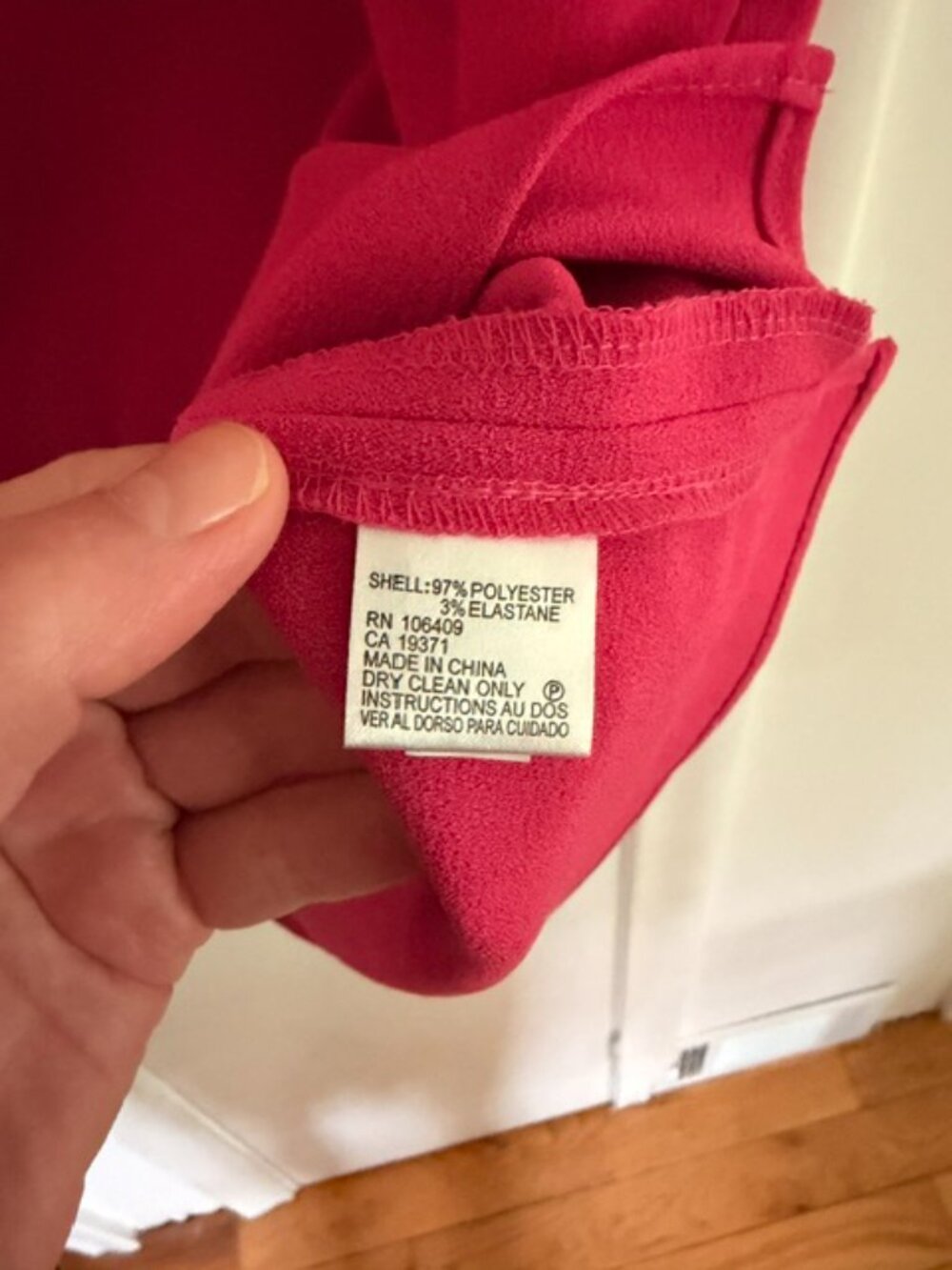 Tahari Hot Pink Cap Sleeve Blouse – Size 12 – Barbie Pink Career Top - Picture 4 of 7